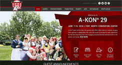 Desktop Screenshot of a-kon.com